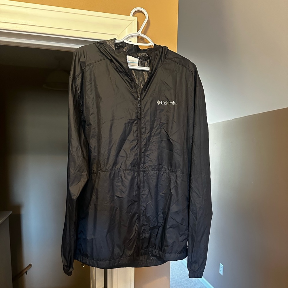Columbia Men's Black Windbreaker Jacket